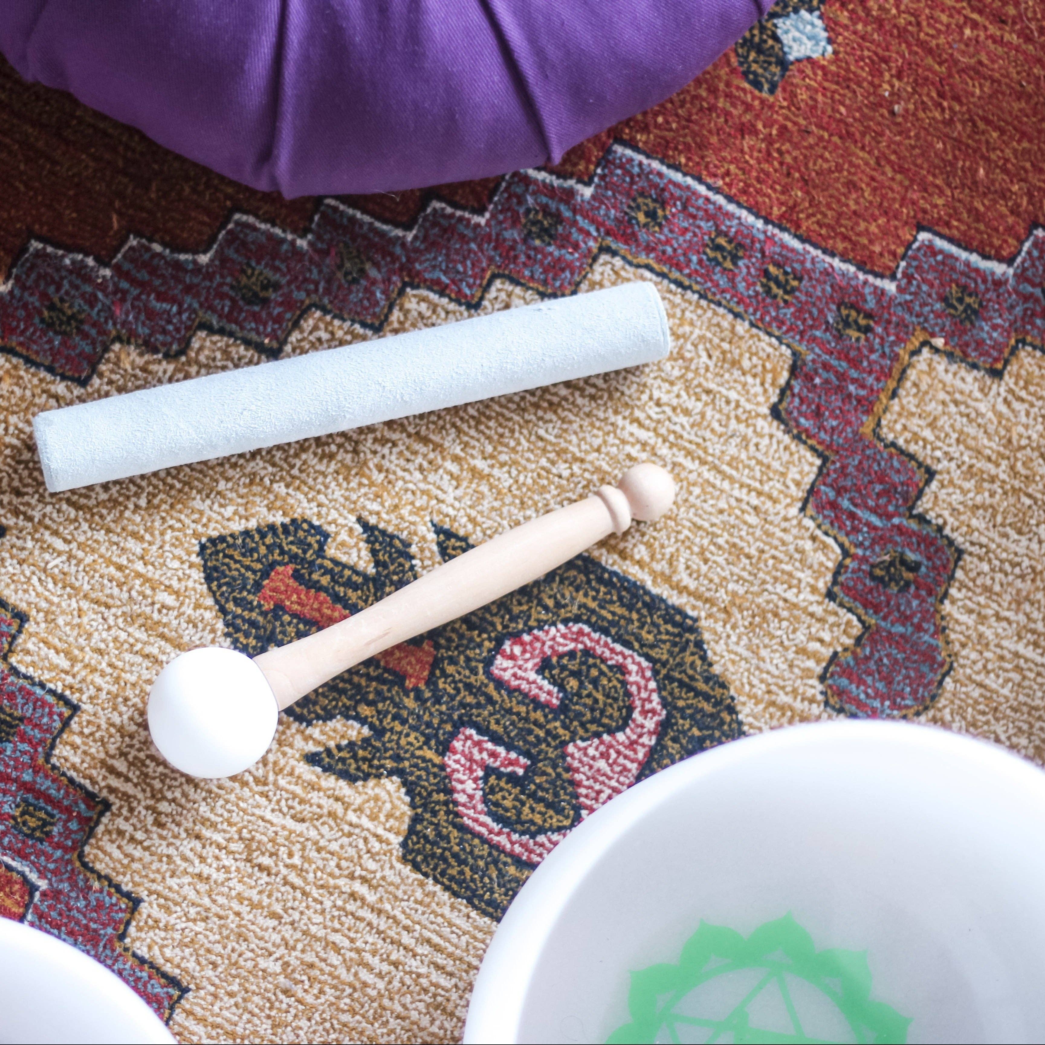 KARMA YOGA SHOP - Wholesale Meditation Supplies - “Chakra Coeur” quartz singing bowl with bag (FA - 432Hz)2