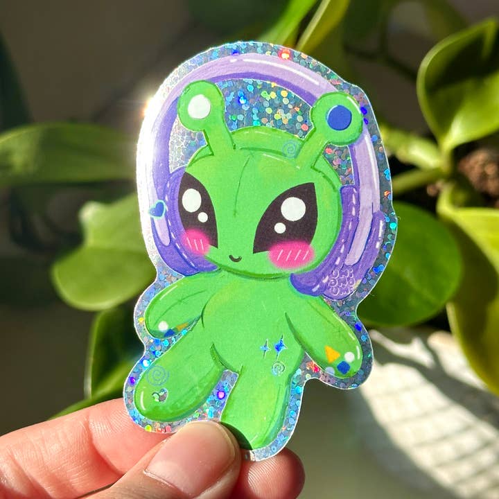 Uni & Umi - Wholesale Sticker - Alien Gleep Sticker | Y2K Trendy Headphones