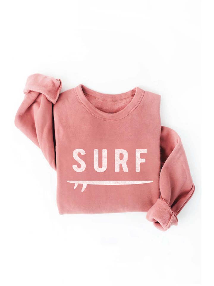 OAT COLLECTIVE - Vente Sweat-shirt à imprimés – femme - Sweat-shirt graphique SURF unisexe en molleton13
