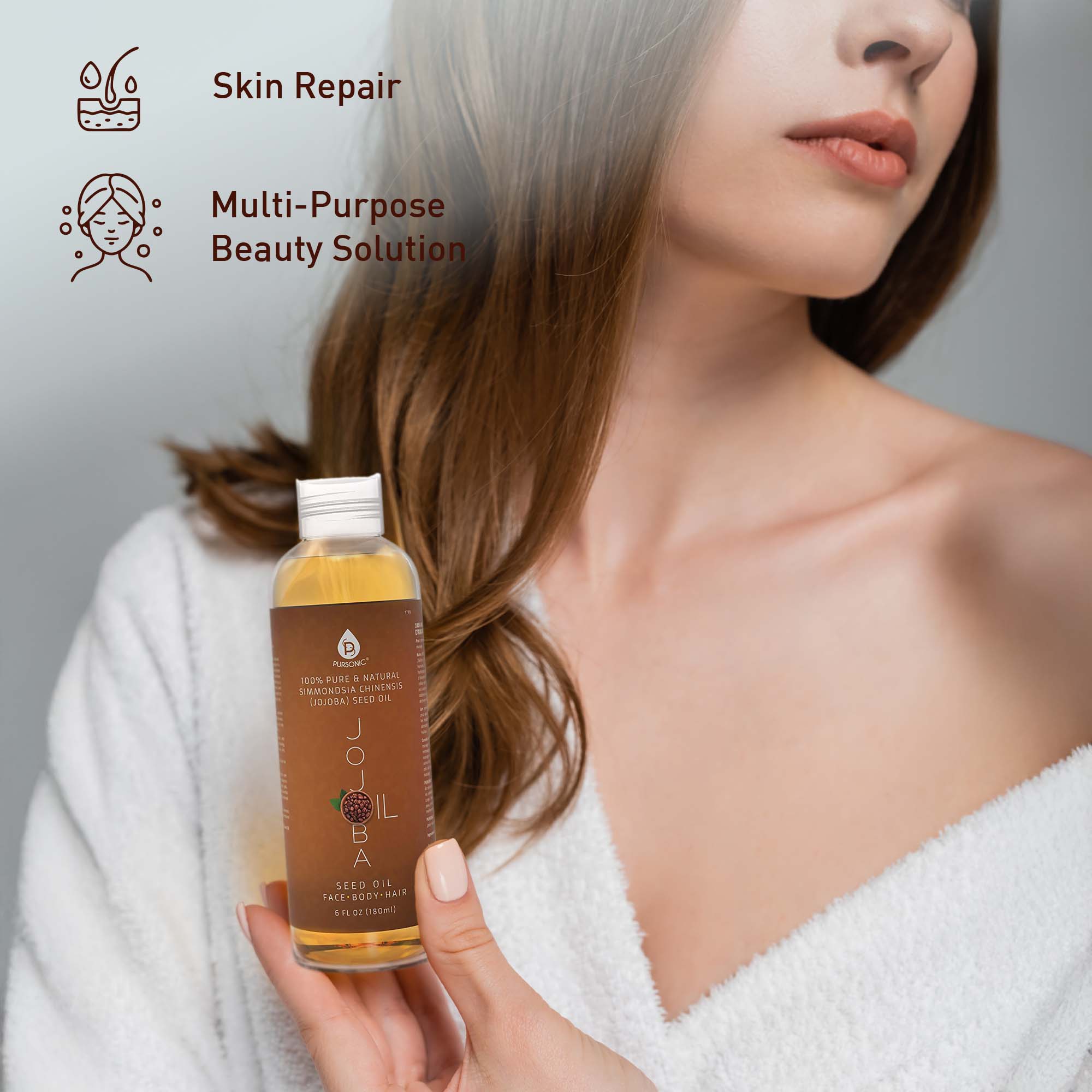 Pursonic - Wholesale Bath/Body Oil - Jojoba Oil 6 Oz1