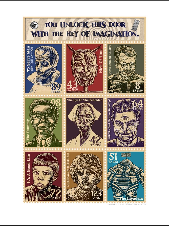 Twilight Zone Tribute- 11" x 14" print for wholesale by ChetArt