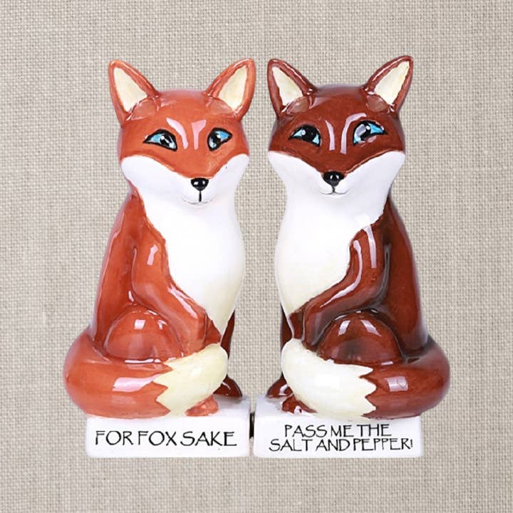 Pacific Trading - Wholesale Salt & Pepper Shaker Set - Foxes Salt and Pepper Shaker Set
