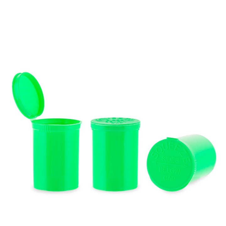 Cannatron - Wholesale Humidor/Cigar Accessory - 30 Dram Loud Lock Child Resistant Pop Top Vials - 160ct12