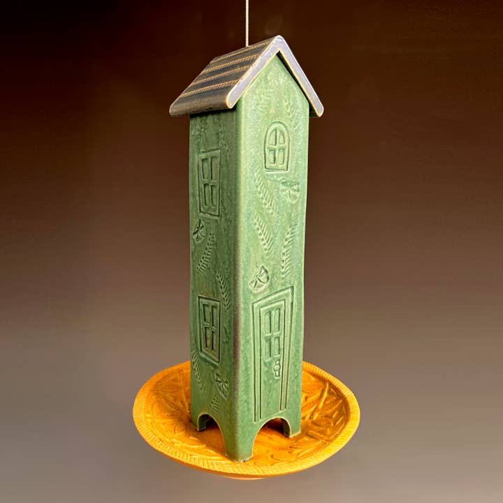 HBF-House Bird Feeder for wholesale by Macone Clay / Spooner Creek