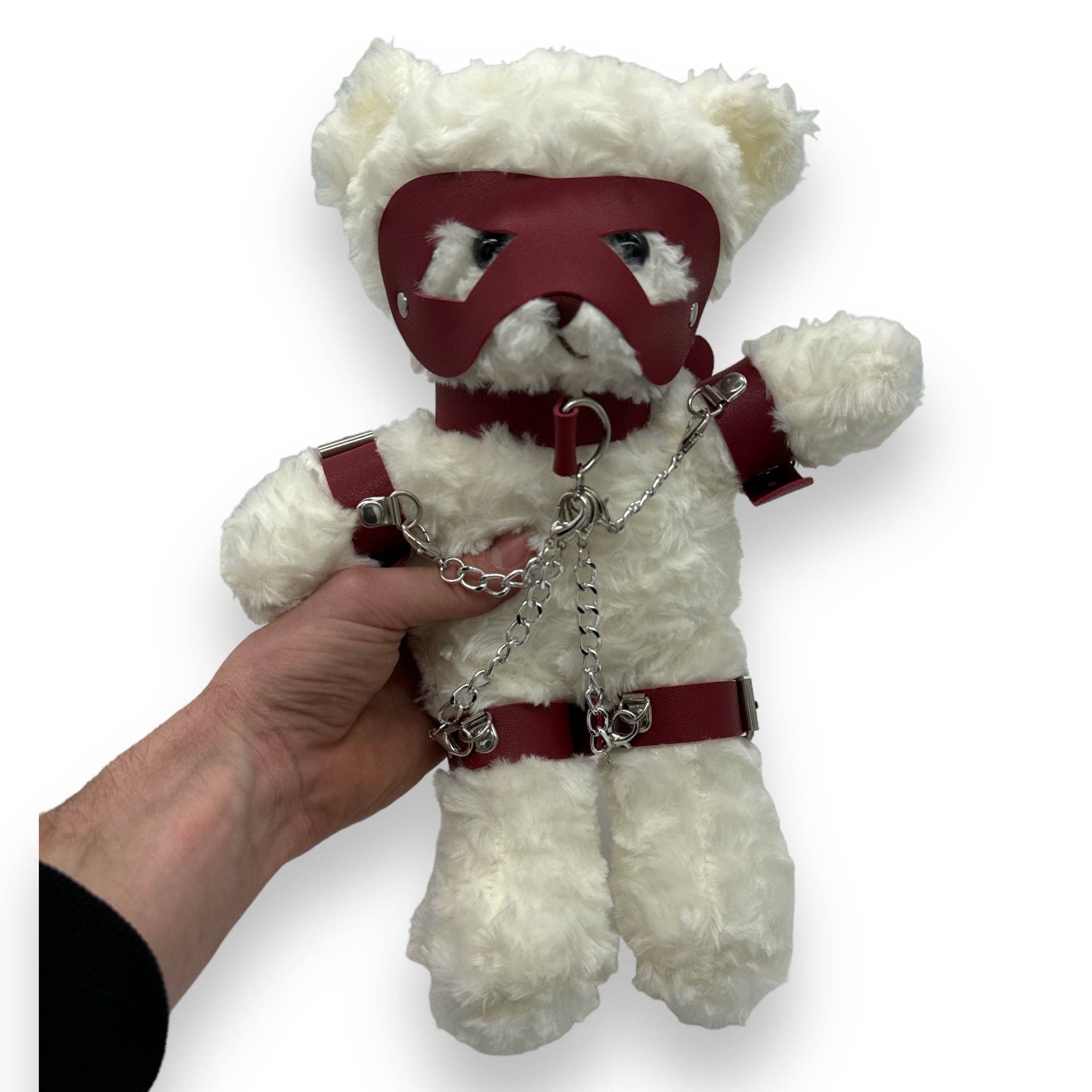 Kinky Pleasure - Wholesale Stuffed/Plush Toy - Kids & Baby - Kinky Pleasure - T058 - Teddy Bear in Chains - 2 Colors12