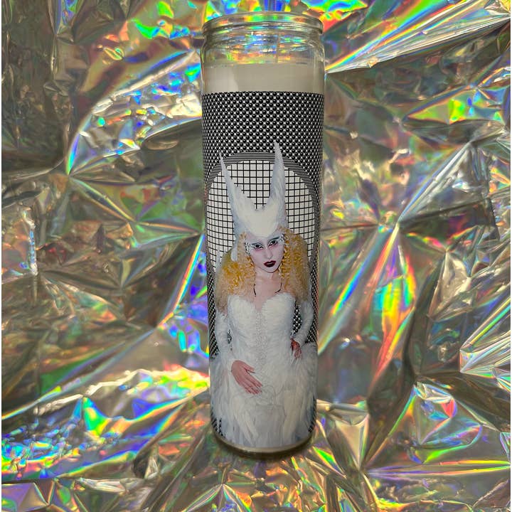 Flaming Feminist - Wholesale Votive Candle - Chappell Roan Prayer Candle3