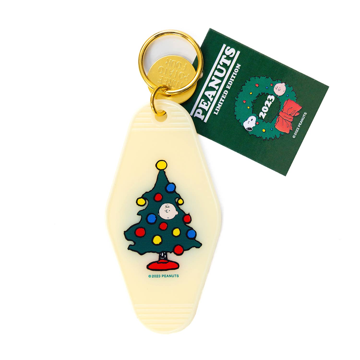 SNOOPY FLOWER DOGHOUSE Keychain - Three Potato Four