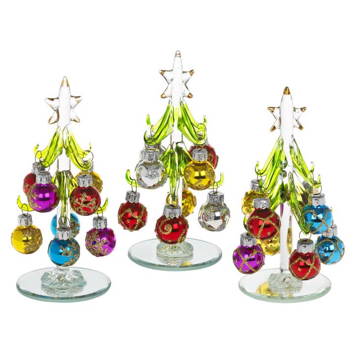 Adornos decorativos de cristal con forma de árbol, pequeños para venta al por mayor de Joe Davies