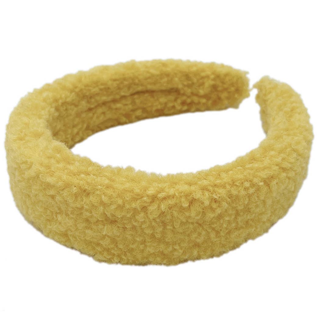 Fashion City – wholesale Pannband - Dam – Solid färg Sherpa pannband1