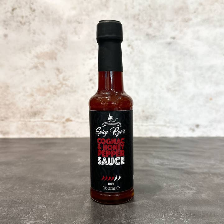 Cognac and Honey Pepper Sauce for wholesale by Spicy Rye’s