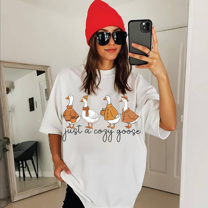 Just a Cozy Goose Shirt, Cute Pumpkin and Duck Sweatshirt and other Purchase Wholesale duck duck goose. Free Returns & Net 60 Terms on Faire trending on Faire.
