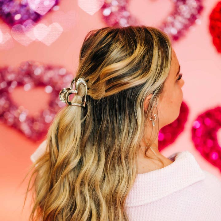 Juego de pinzas de garra en forma de corazón para venta al por mayor de Gussy Up Bow Co