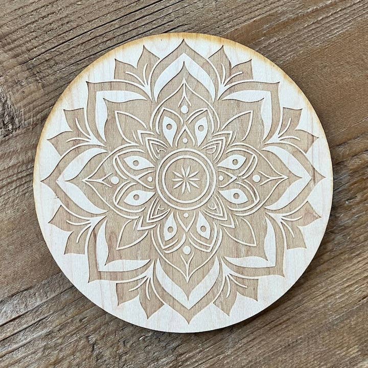 Zen and Meow - Vente Grilles de cristaux - Grille en cristal Mandala #240