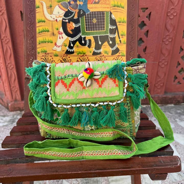 GYPSY STUDIO - Wholesale Shoulder Bag - Women's - Colorful Banjara Purse with Sequin & Thread Work Bag6