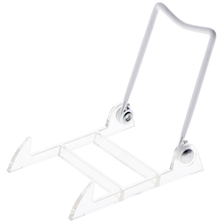 Bard's - Wholesale Easel - Bard's White and Clear Plastic Easel Stand