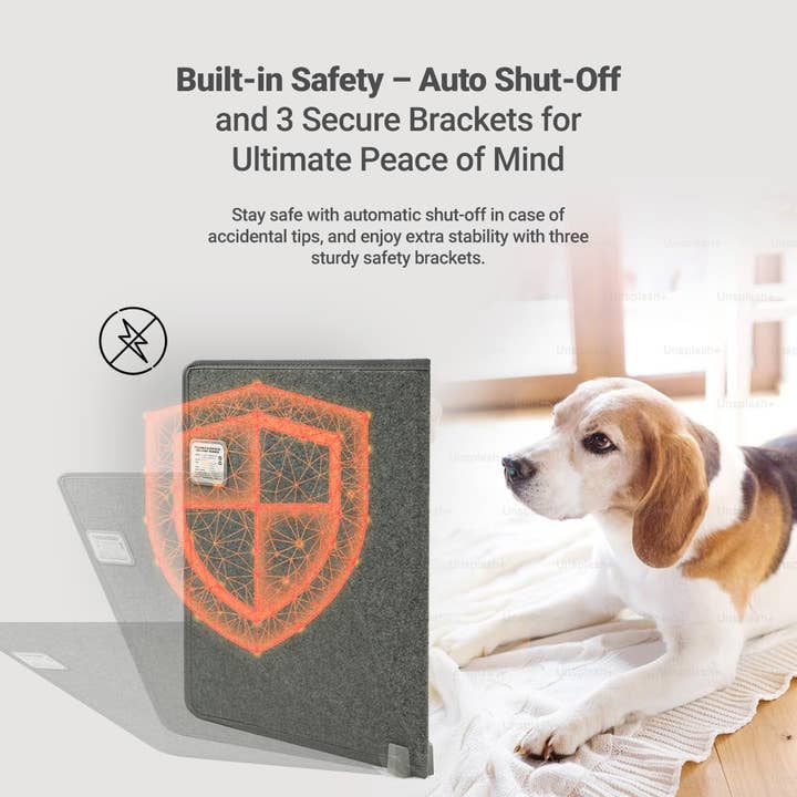 ShipItFurniture - Wholesale Heating Pad - Compact Under Desk Heater with Adjustable Heat Settings