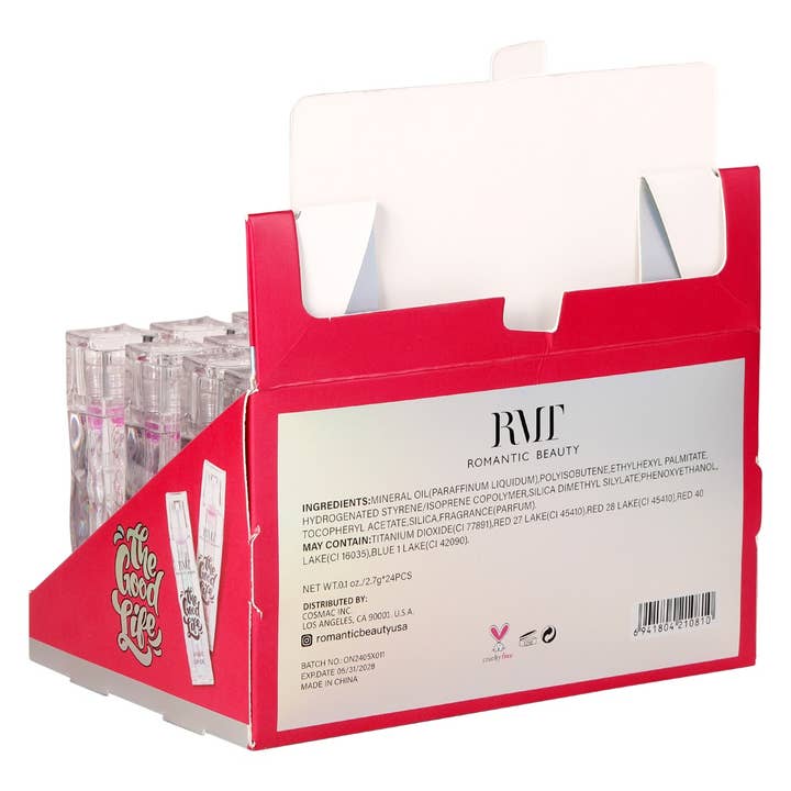 Diacly - Wholesale Lip Gloss - 24pk Pastel Glitter Magic Lip Oil