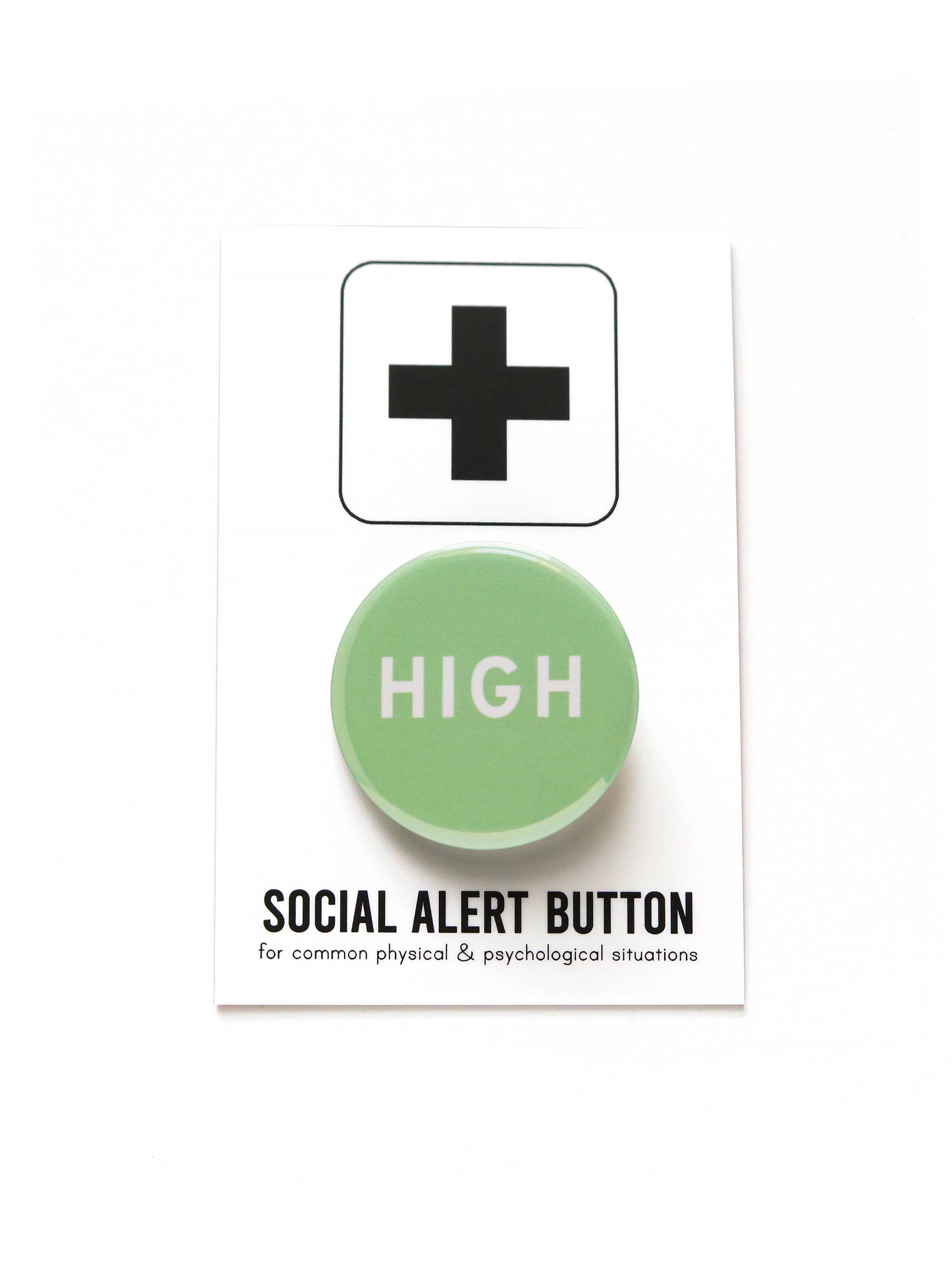 Word For Word Factory - Wholesale Lapel Pin/Button - HIGH Button 420 Cannabis Dispensary Gift 1.25" Pinback 1