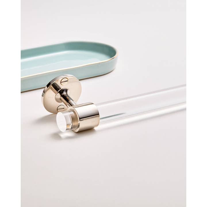 LuxHoldups - Wholesale Towel Holder/Hanger - Lucite and Brass Hardware Towel Bar by Luxholdups8