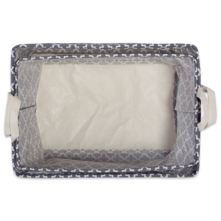 Welcome Home Unbeatable Deals - Wholesale Laundry Basket - Laundry Bin Lattice Gray Rectangle Large