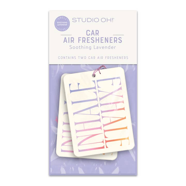 Studio Oh! - Wholesale Car Freshener - Women's - Inhale Exhale Car Air Fresheners