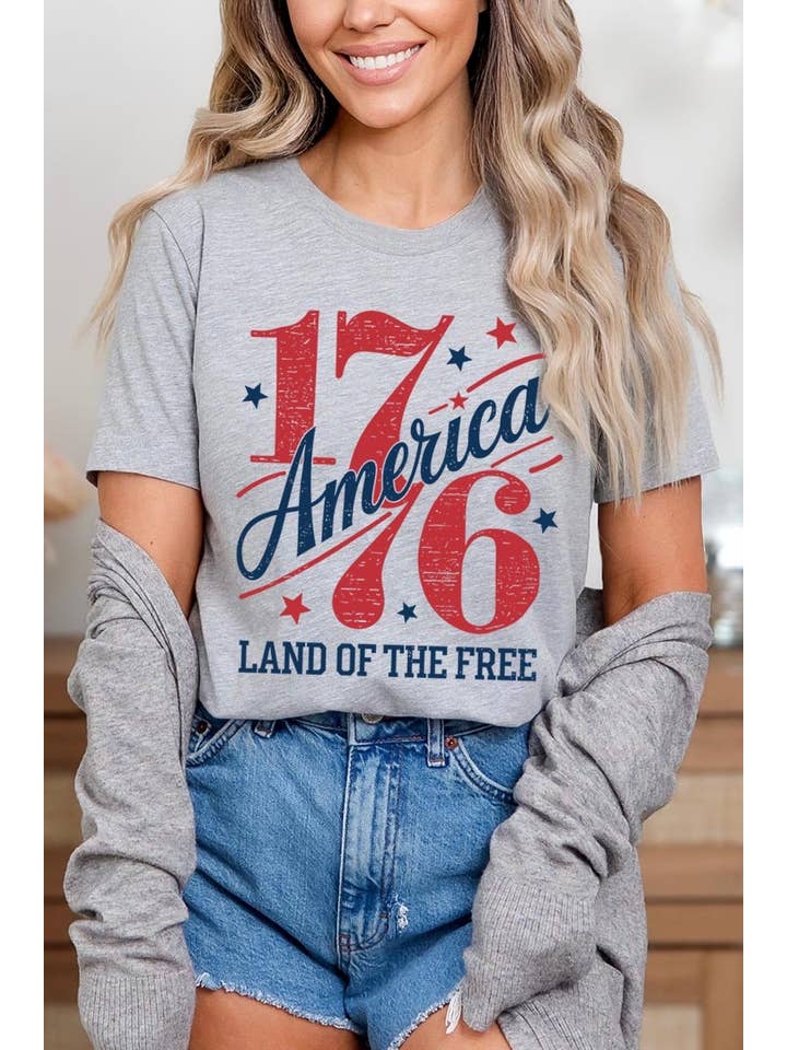 COLORBEAR - Wholesale T-Shirt (Graphic) - Women's - America 1776 Graphic Plus Tee
