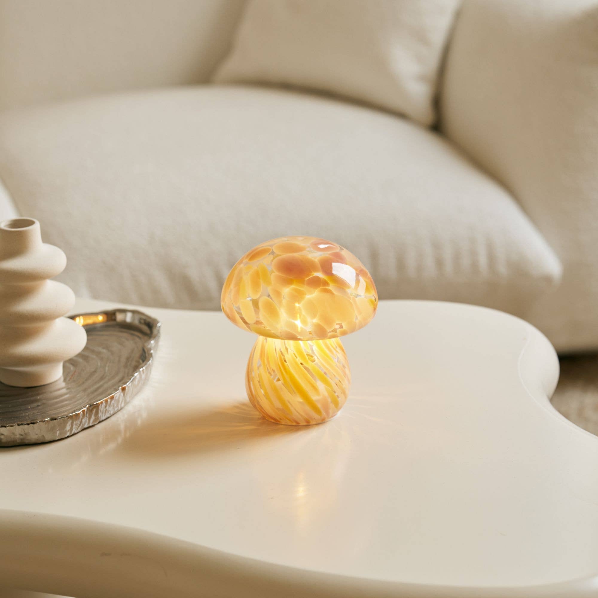 Humber - Wholesale Accent/Desk Lamp - Cordless Glass Mushroom Lamp2