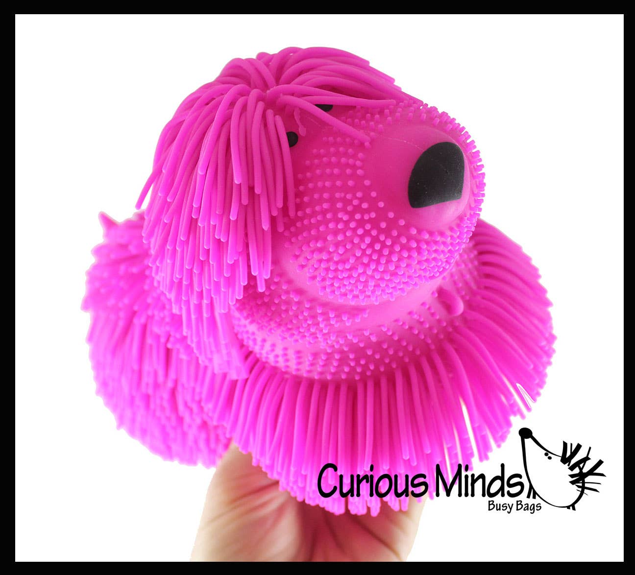 Curious Minds Toys – Brinquedo Fidget - Crianças por atacado – 1 Shaggy Mopg Dog Large 8" Bola de Puffer - Terapia Sensorial Fidg7