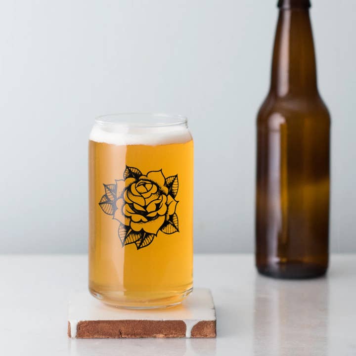Vital Industries - Wholesale Drinking Glass/Cup - Old School Tattoo Can Glasses