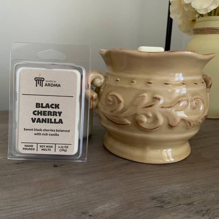 Cera di soia alla vaniglia e amarena per la vendita all'ingrosso da parte di When In Aroma Candle Company