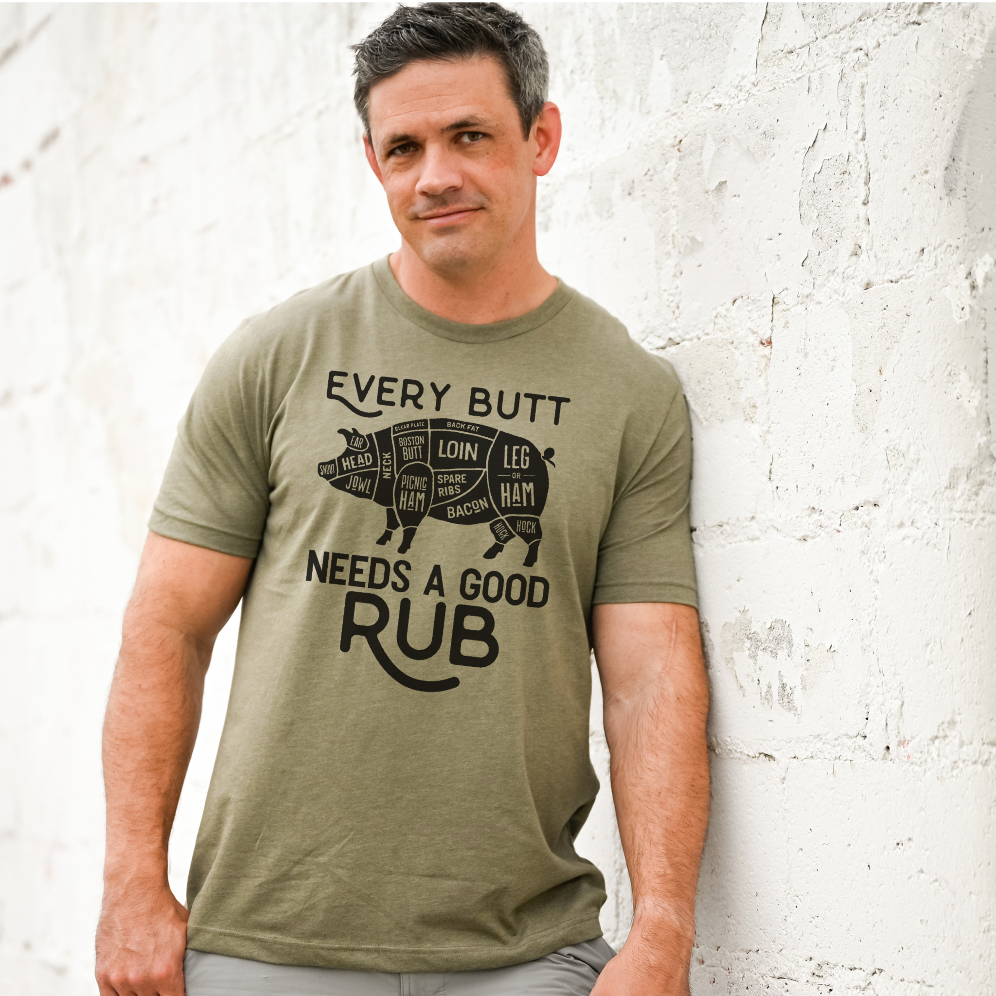 dkhandmade - Wholesale Screen Printed T-Shirt - Men's - EVERY BUTT NEEDS A GOOD RUB T-SHIRT6