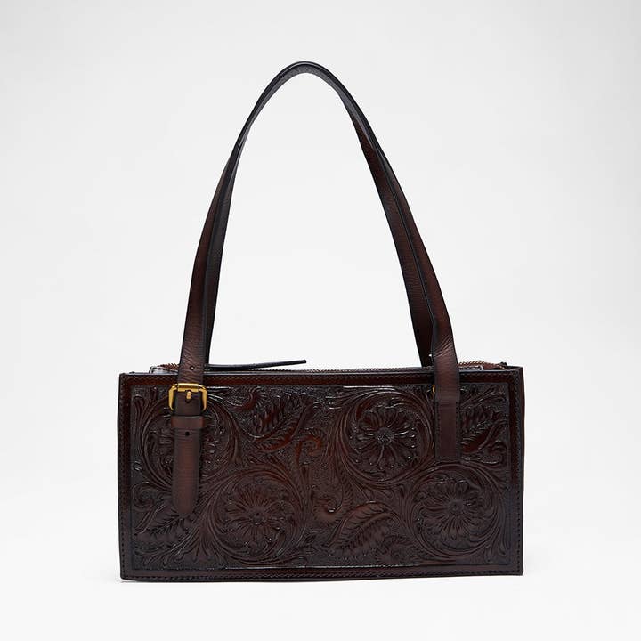 Loyale West Mivva Handgemaakte Mini Tas - Bruin Leer voor wholesale door Myra Bag