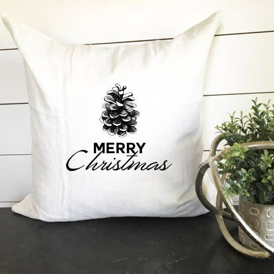 Federa per cuscino a forma di pigna di Natale per la vendita all'ingrosso da parte di Design District Co