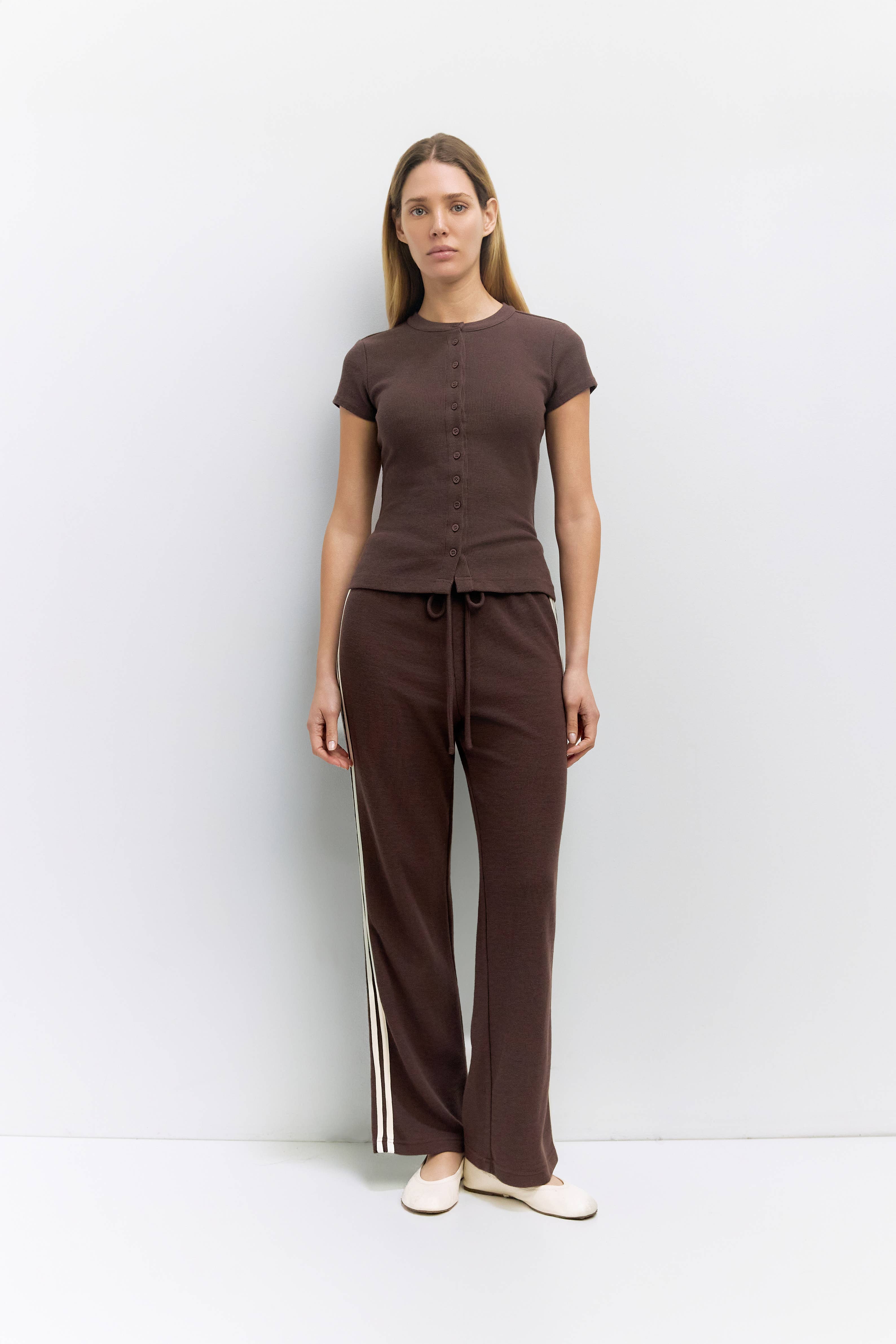 MOD REF - Wholesale Pants - Women's - The Enzo Pants | Women's Wide-Leg Thermal Sport Pants0