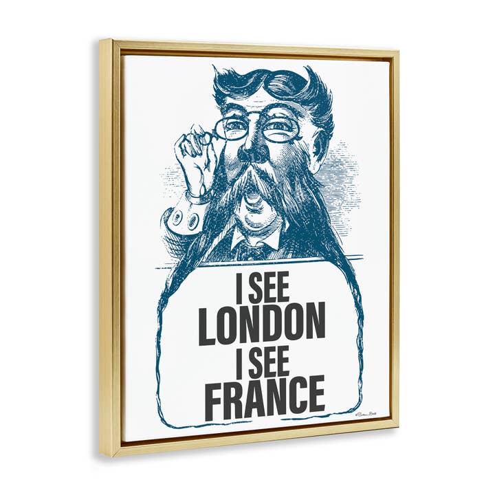Stupell Industries - Wholesale Wall Sign - I See London & France - Framed Wall Art17