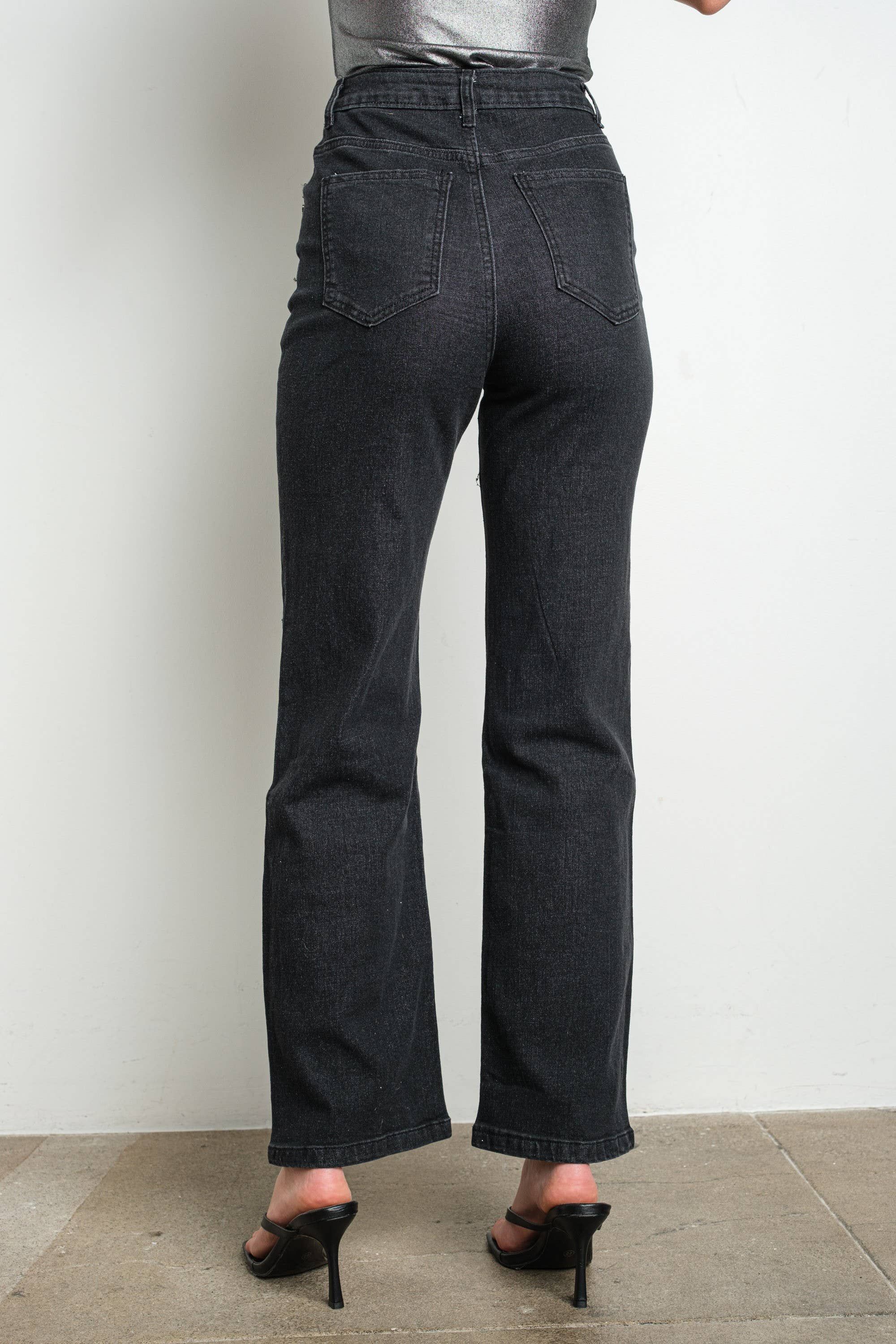 KIWI - Wholesale Jeans - Dames - KIWI IP3251 jeans met stretch en versieringen7