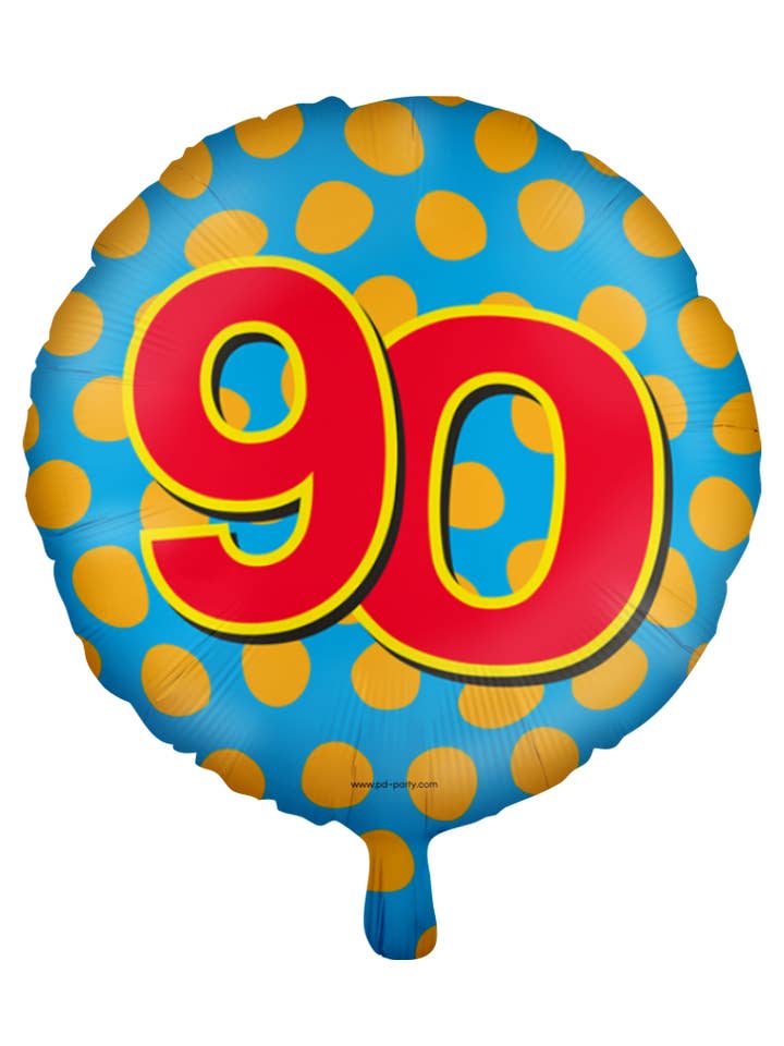 Happy foil balloons - 90 years for wholesale by PD Party