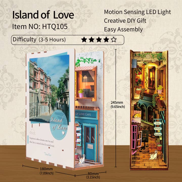 Hands Craft - Wholesale Puzzle - Kids - DIY Book Nook Kit: Island of Love1