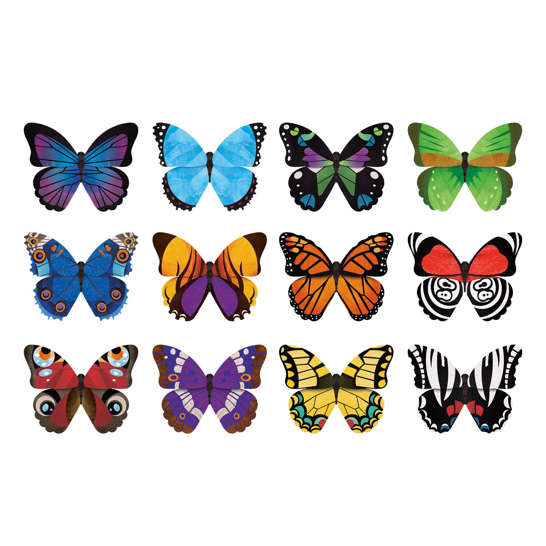 Chronicle Books - Wholesale Brain Game - Kids - Butterflies Shaped Memory Match1