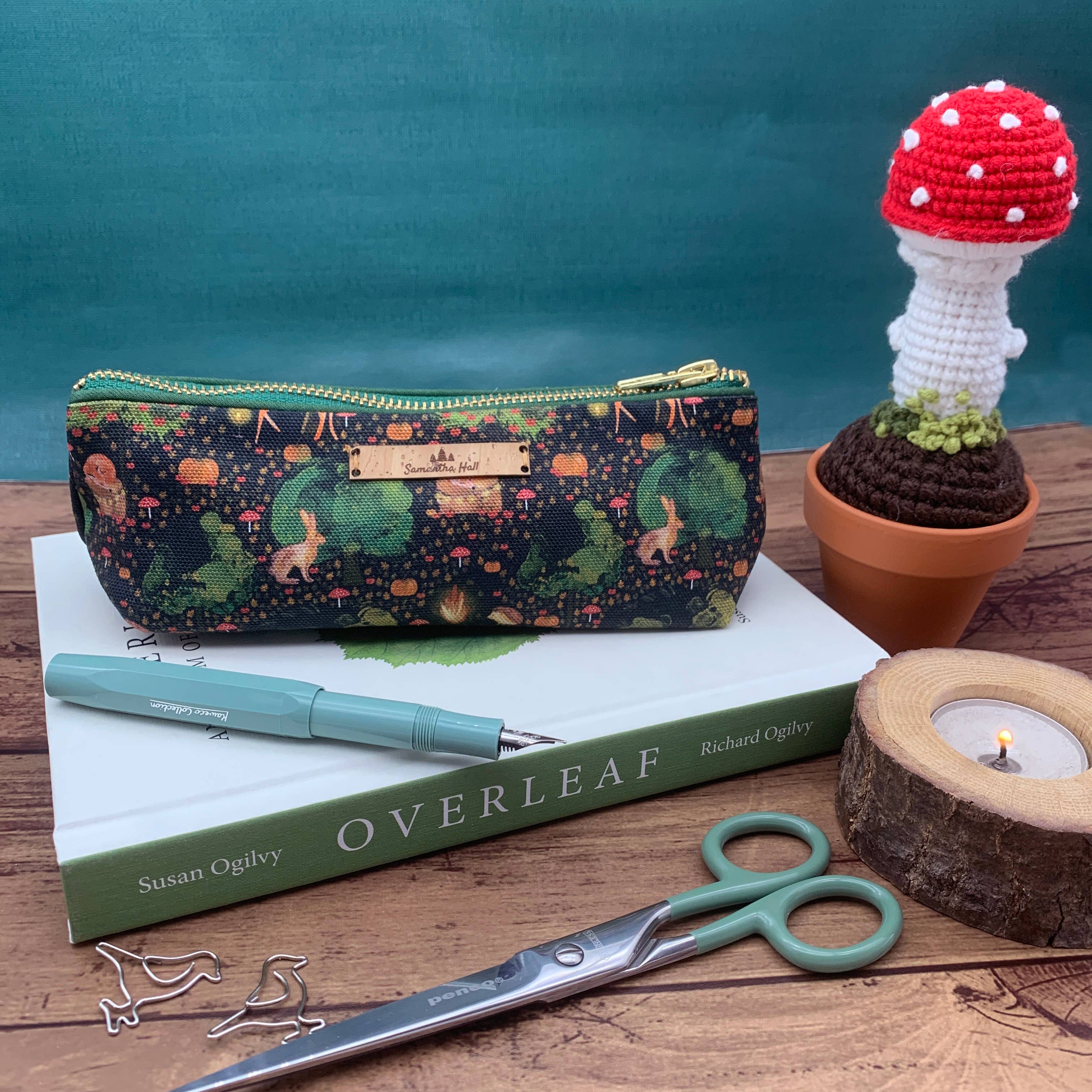 Midnight Forest pencil case for wholesale by Samantha Hall Designs
