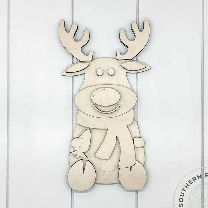 Reindeer 3D Blank for wholesale by Southern Birch Company