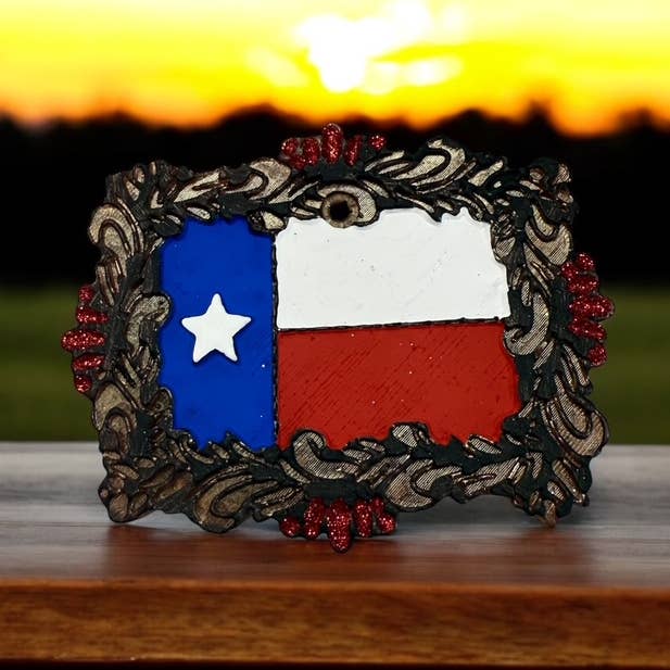 Drapeau du Texas orné pour la vente par Painted Feather Scents