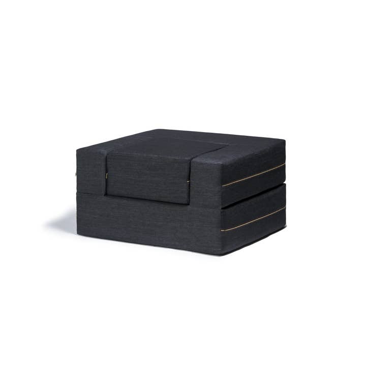 Black Jaxx Zipline Chair Convertible Twin Size Sleeper & Ottoman for wholesale on Faire