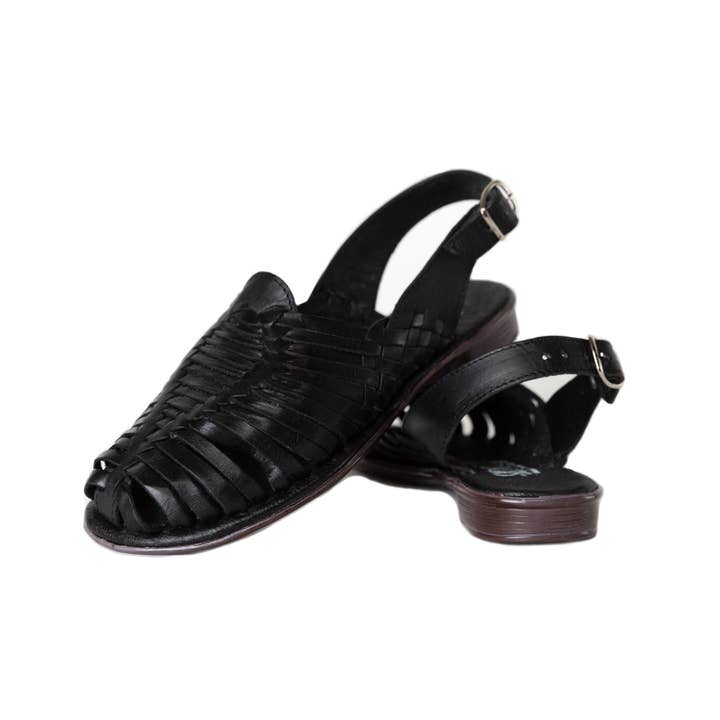 SIDREY - Wholesale Sandals - Women's - SIDREY Women's Closed Toe Mexican Huarache Sandals - Black