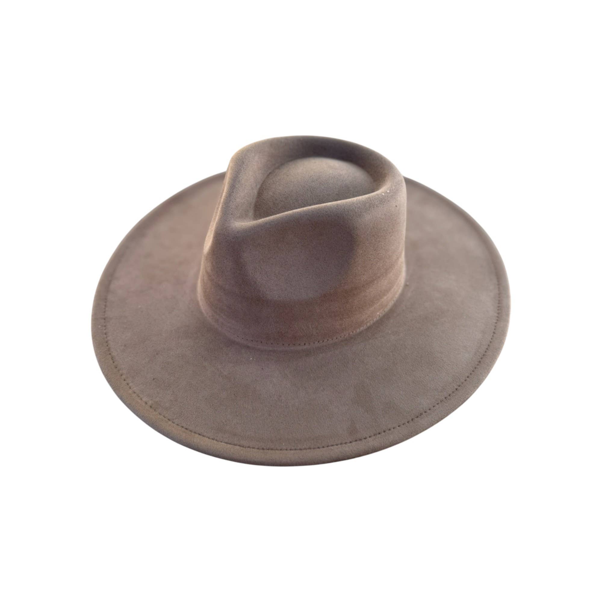 Portia Hat – Engroshandel Bucket hat - Dame – Vegansk Ruskind Bredskygget Rancher Hat15