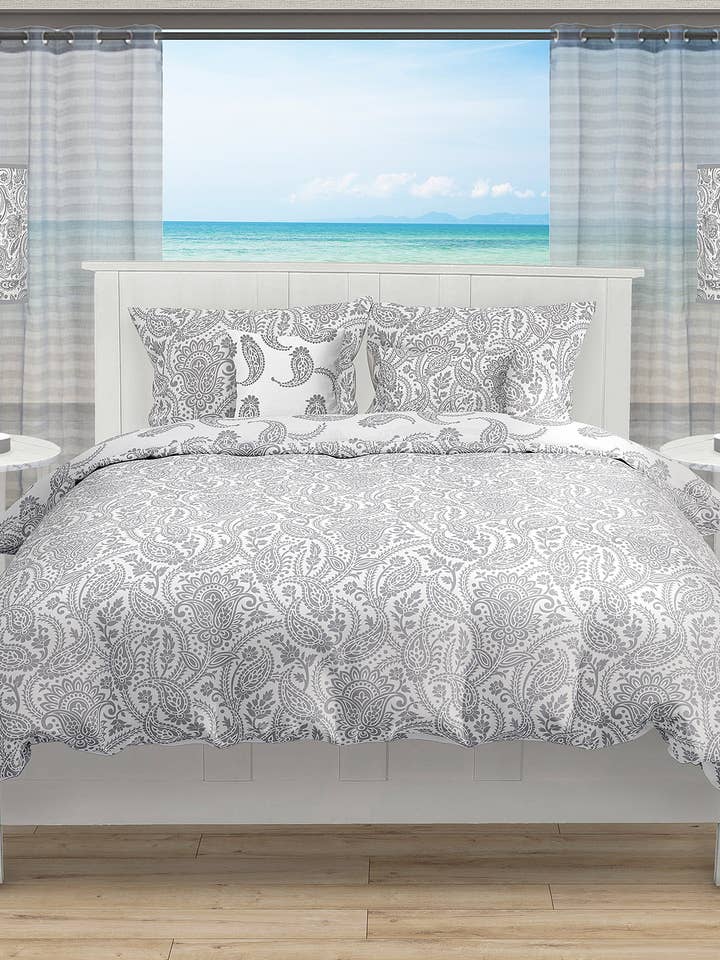 King Paisley 5-PC Comforter Set, 106" X 94" for wholesale by Mod Lifestyles