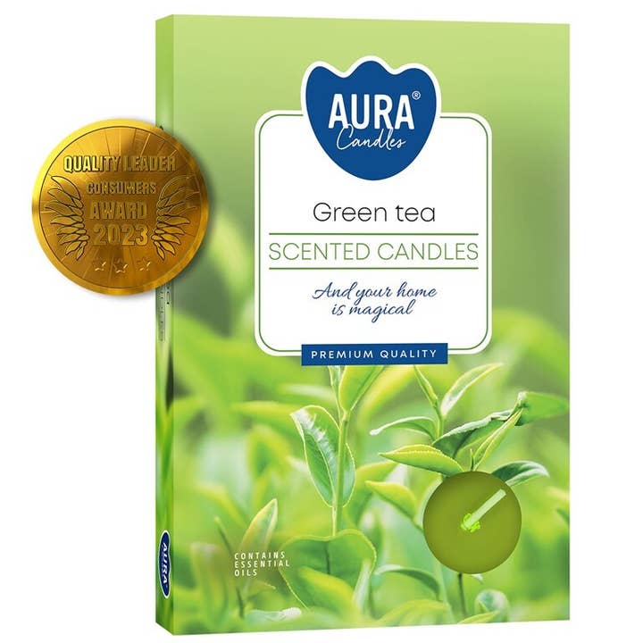Candles Tea Light 6 Green Tea (12 pcs) for wholesale by Esoterica Arte