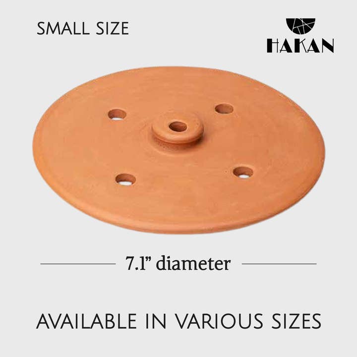 Hakan - Wholesale Kitchen Tool/Gadget - Handmade Clay Pot Dolma Lid Cover, Grape Leaf Roll Lid