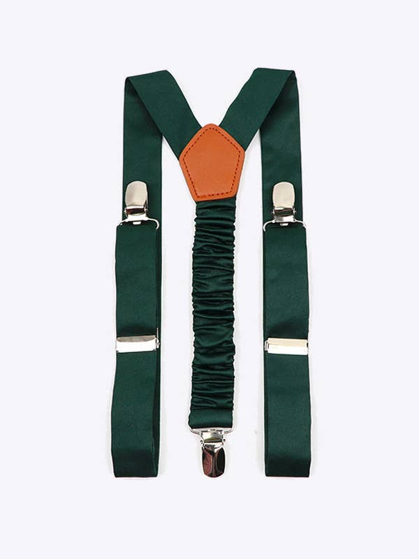 Child's Green Suspenders No. 4 in Polyester "Ernest" for wholesale by Unipap's