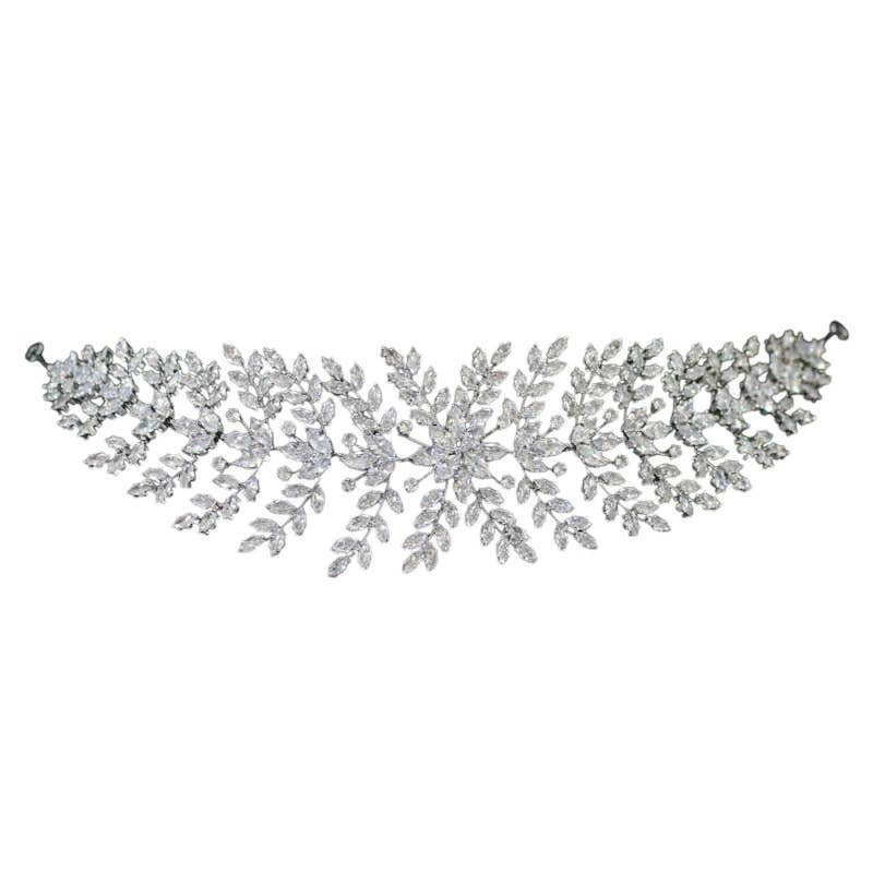 Athena Bridal Jewellery – Engroshandel Pandebånd - Dame – Athena Bridal Jewellery Starlet ekstravagant hårpynt med cubic zirkonia4